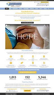 charitable clinic website design