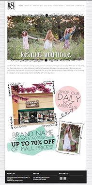 retail store website design