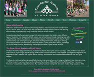 Irish Dancing School dance class website