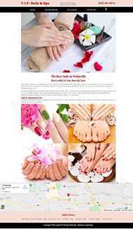 nail salon website designer